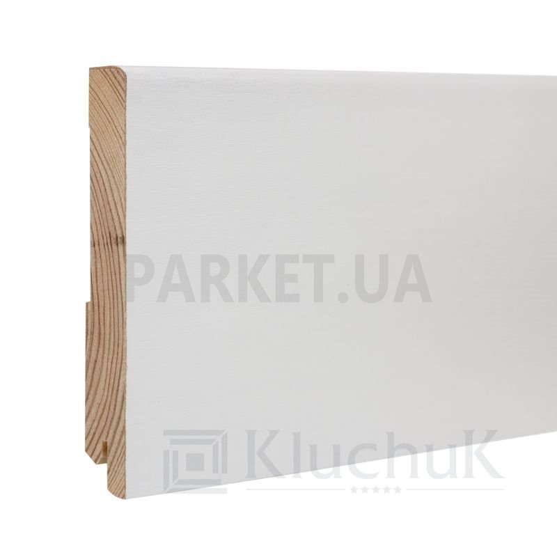 Плинтус шпонированный WHITE PLINTH Модерн 2200Х120Х19
