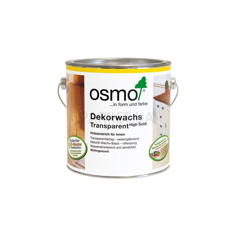 Масло Osmo Dekorwachs Transparent 3144 лопаче 0,125/0,75/2,5/25 л