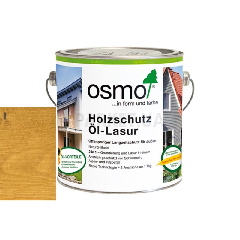 Защитное масло-лазурь Holzschutz ol-lasur732 дуб светлый