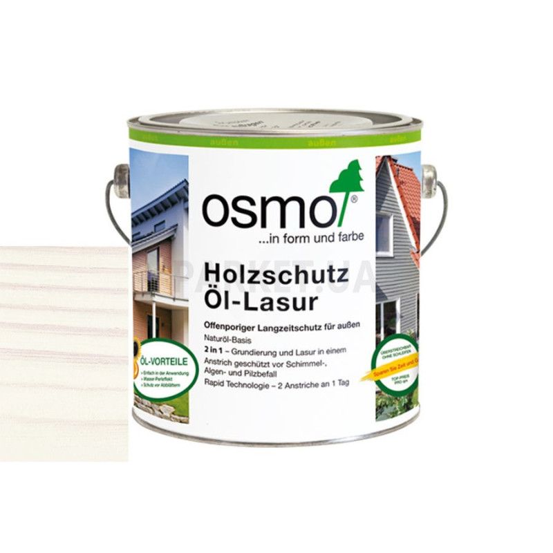 Защитное масло-лазурь Holzschutz ol-lasur 900 белая