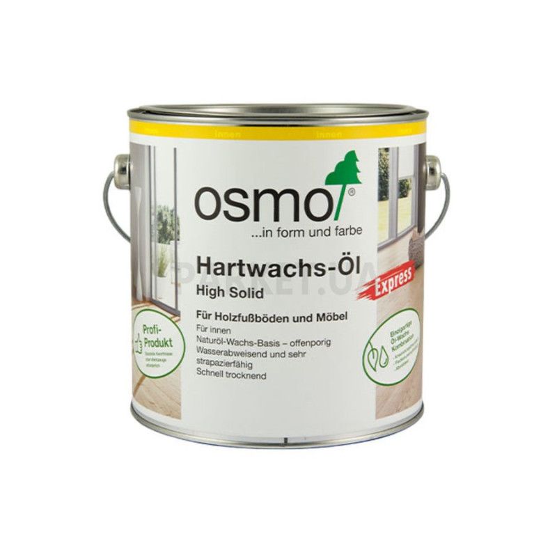 Масло с твердым воском быстросохнущее бесцветное матовое OSMO 3362