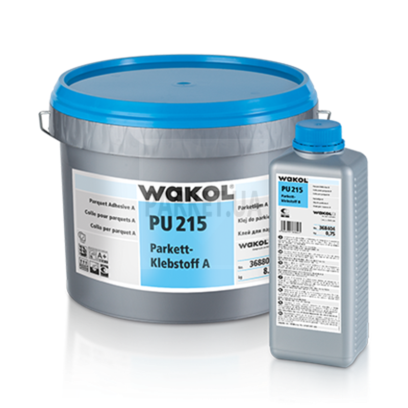 Клей для паркету Wakol PU215 поліуретановий 2-х компонентний 13.12 кг