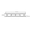 Терасна дошка BD1004 Каштан  Bergdeck