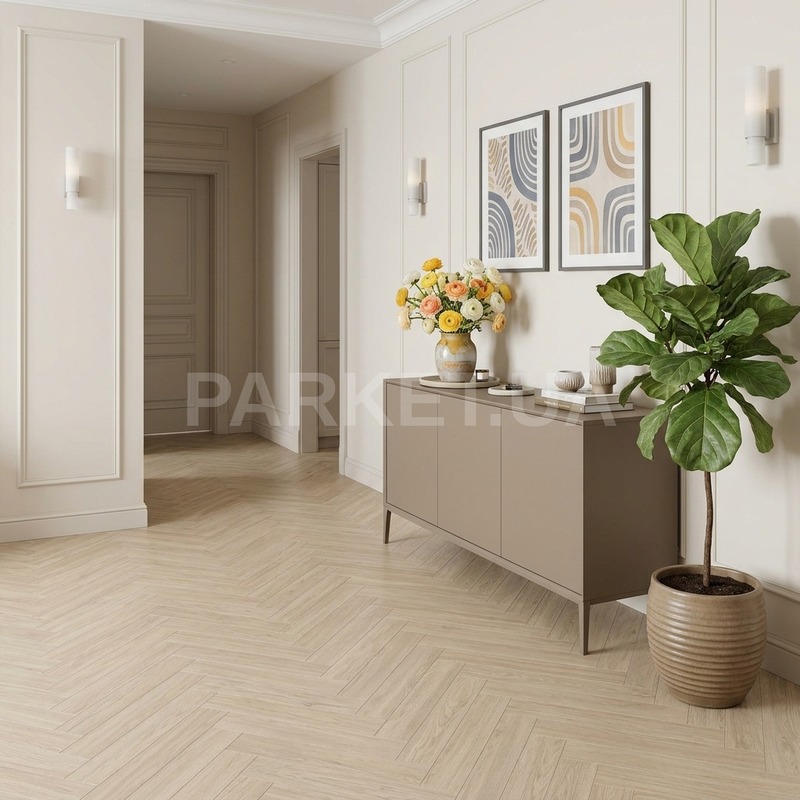 Виниловая плитка Gerflor Blomma Light 1464 VIRTUO 55 DryBack HERRINGBONE Виниловая плитка Gerflor Blomma Light 1464 VIRTUO 55 DryBack HERRINGBONE