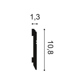 Плінтус дюрополімерний SX 105 2000 х 13 х 108 мм